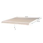 TRUUSK 4,5x3m Aluminium Knikarmscherm - Luifel voor Balkon -, Verzenden, Nieuw