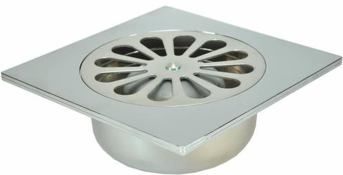 Doucheput 14X14 Cm Chroom Abs, Doe-het-zelf en Verbouw, Sanitair, Ophalen of Verzenden