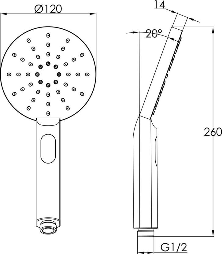 Ben Handdouche van €29.00 voor €25.00, Doe-het-zelf en Verbouw, Sanitair, Kraan, Nieuw, Ophalen of Verzenden