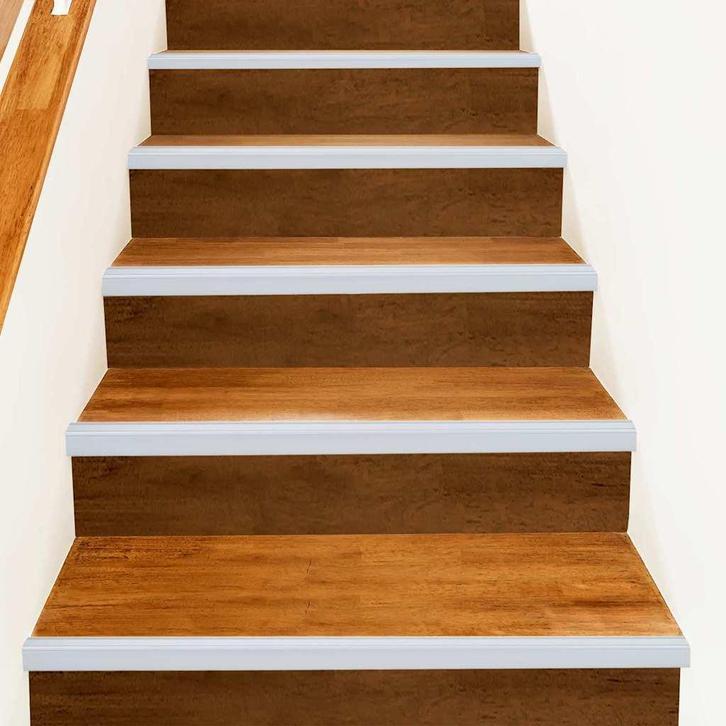 vidaXL Trapprofielen 10 pcs Zilver 67 x 3.5 x 3 cm Aluminium, Doe-het-zelf en Verbouw, Ladders en Trappen, Nieuw, Verzenden