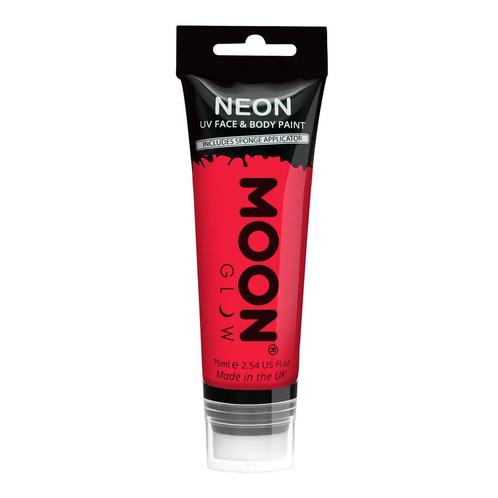 Moon Glow Neon UV Face Paint with Sponge Applicator Intense, Hobby en Vrije tijd, Feestartikelen, Nieuw, Verzenden