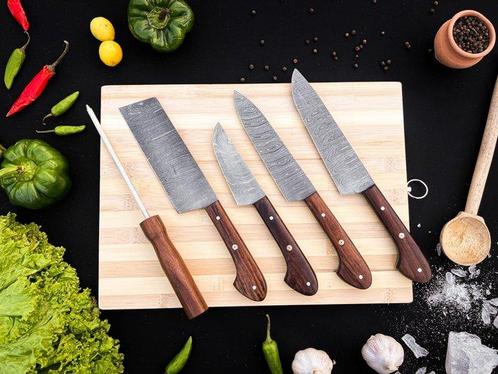 Smith - Keukenmes - Kitchen knife set - Japanse rozenhout en, Antiek en Kunst, Antiek | Keukenbenodigdheden