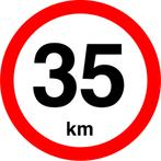 Snelheidssticker Nederland 240 mm - 35 km, Verzenden