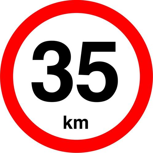 Snelheidssticker Nederland 240 mm - 35 km, Zakelijke goederen, Kantoor en Winkelinrichting | Magazijn, Stelling en Opslag, Verzenden