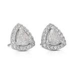 Oorbellen - 18 karaat Witgoud - 4.30ct. tw. Diamant, Nieuw