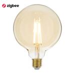 Zigbee LED filament lamp dimbaar E27 - G125 goud 2200K, Nieuw, Verzenden