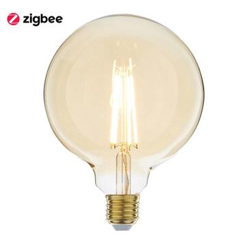 Zigbee LED filament lamp dimbaar E27 - G125 goud 2200K