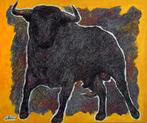 Juan Chamizo - Toro negro 1 0, XXL, Antiek en Kunst