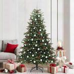 vidaXL Kunstkerstboom Groen 210 cm PVC en Metaal en Plastic, Diversen, Kerst, Verzenden, Nieuw