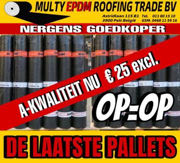 A Kwaliteit SBS brandrollen  IKO 5 x 1m 4mm dik  €25 OP=OP!! beschikbaar voor biedingen