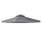 TRUUSK Vervangend Paviljoendak 3x3m - Donkergrijs - Polyeste, Tuin en Terras, Verzenden, Nieuw