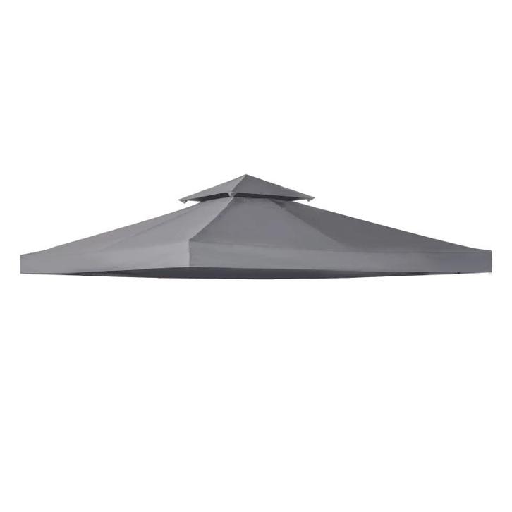 TRUUSK Vervangend Paviljoendak 3x3m - Donkergrijs - Polyeste, Tuin en Terras, Partytenten, Nieuw, Verzenden