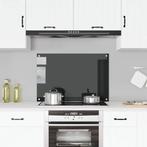 vidaXL Spatscherm keuken 90x60 cm gehard glas zwart, Huis en Inrichting, Verzenden, Nieuw