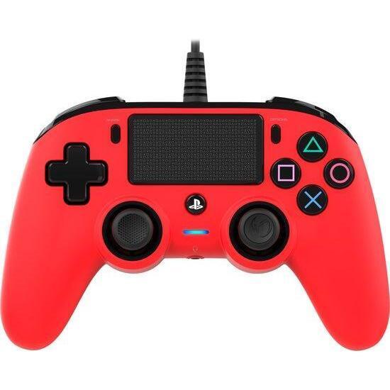 Nacon Compact Controller Rood Wired (PS4 Accessoires), Spelcomputers en Games, Spelcomputers | Sony PlayStation 4, Zo goed als nieuw