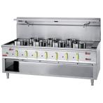 Wokfornuis | Gas | 7 Branders + Watergordijn | 23.8kW +, Zakelijke goederen, Horeca | Keukenapparatuur, Verzenden, Nieuw in verpakking