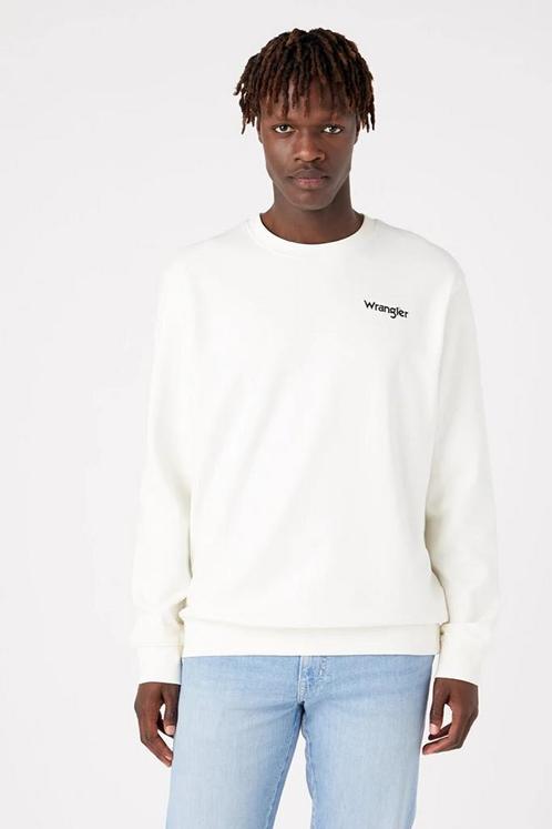 -57% Wrangler  Wrangler Weater worn  maat XL, Kleding | Heren, Truien en Vesten, Wit, Nieuw, Verzenden