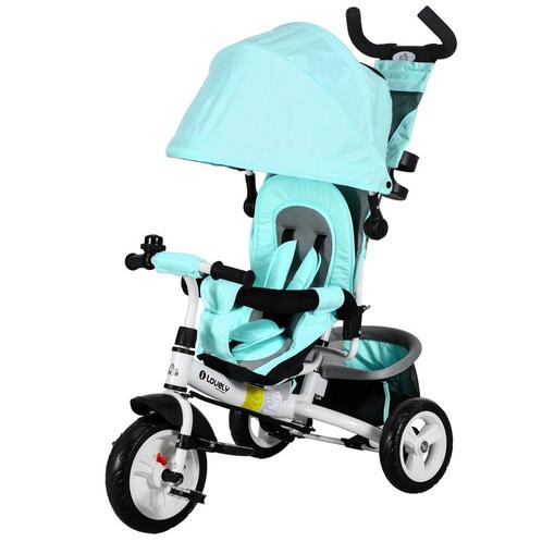 TRUUSK 6-in-1 Driewieler Met Duwstang, Kinderdriewieler Met, Fietsen en Brommers, Fietsen | Driewielers, Nieuw, Verzenden
