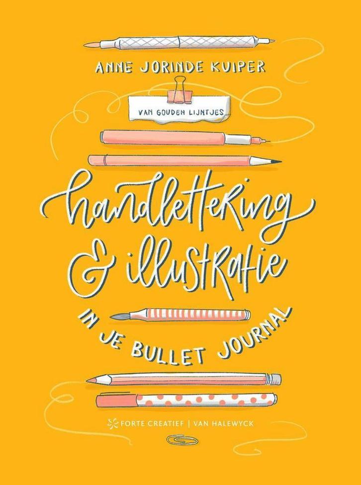 Handlettering & illustratie in je bulletjournal, Boeken, Hobby en Vrije tijd, Zo goed als nieuw, Verzenden