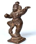 Devotioneel bronzen beeld van dansende Bala Krishna -, Antiek en Kunst, Kunst | Niet-Westerse kunst