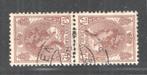 Nederland 1924 - Keerdruk - Tête-bêche - Wilhelmina 7 1/2, Gestempeld