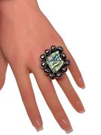 Zonder Minimumprijs - Ring Zilver, Abelone - Parel, Sieraden, Tassen en Uiterlijk, Ringen, Nieuw