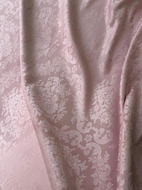 Luxe Venetiaanse San Leucio lichtroze damaststof - Textiel -, Antiek en Kunst, Curiosa en Brocante