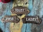 Decoratief ornament (3) - Art Nouveau restroom signs -, Antiek en Kunst