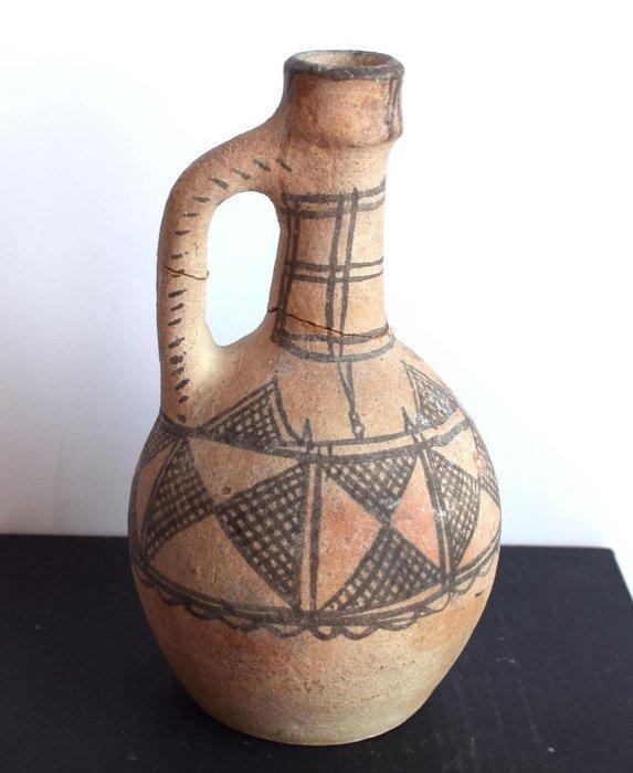 Berber Kabyle aardewerk - Taghza - terracotta pot - begin, Antiek en Kunst, Kunst | Niet-Westerse kunst