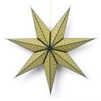 Papieren kerstster | Mica Decorations | Ø 60 cm (Geel), Diversen, Kerst, Verzenden, Nieuw