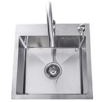 Spoelbak + keukenkraan | Gootsteen | RVS | 44x44cm | Zilver, Huis en Inrichting, Keuken | Keukenelementen, Verzenden, Nieuw