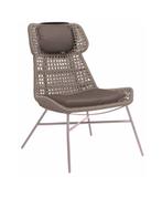 Stern nGreta Relaxfauteuil Aluminium - Champagne/ecru/bruin, Ophalen of Verzenden, Nieuw
