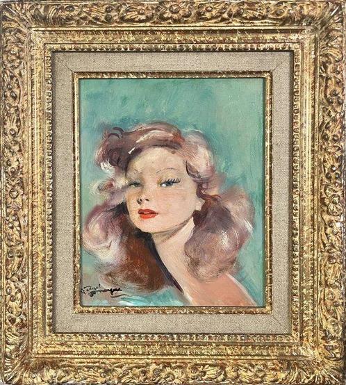 Jean-Gabriel Domergue (1889-1962) - Arisa, Antiek en Kunst, Kunst | Schilderijen | Klassiek
