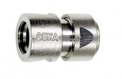 Geka Plus - nikkel - slangaansluiting 5/8 zonder waterstop, Doe-het-zelf en Verbouw, Buizen en Afvoer, Ophalen of Verzenden