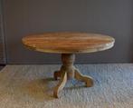Ronde Eettafel Teakhout met Bolpoot Bali-Ø130 cm, Huis en Inrichting, Ophalen of Verzenden, Nieuw