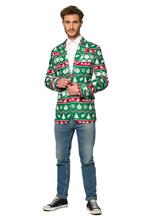 Groene Noordpool Kerst Colbert Heren, Kleding | Heren, Ophalen of Verzenden, Nieuw