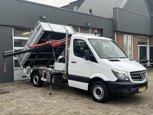 Zakelijke Lease |  Mercedes-Benz Sprinter 313 2.2 CDI 366, Auto's, Bestelauto's, Onderhoudsboekje, Lease, Zwart, Automaat, Wit