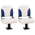 vidaXL 4-delige Bootstoelenset inklapbaar 41x36x48 cm blauw, Watersport en Boten, Verzenden, Nieuw