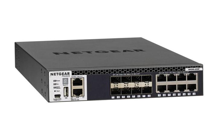 NETGEAR M4300-8X8F | L3 10G Managed Switch | 8×RJ45 + 8xSFP+, Computers en Software, Netwerk switches, Refurbished, Verzenden