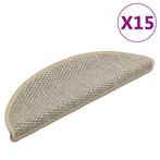 vidaXL Trapmatten zelfklevend 15 st sisal-look 56x17x3 cm, Verzenden, Nieuw