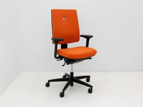 Bureaustoel Viasit Linea - oranje - 5-poot zwart - 3-D, Huis en Inrichting, Bureaus, Gebruikt, Ophalen of Verzenden