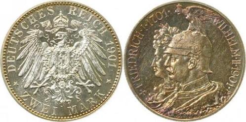 2 Mark Kaiserreich 1901a 200 Jahresf Pol Platte-, proof-..., Postzegels en Munten, Munten | Europa | Niet-Euromunten, Verzenden