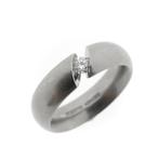 Niessing witgouden Narcis-ring gezet met diamant, Sieraden, Tassen en Uiterlijk, Gebruikt, Overige kleuren, Ophalen of Verzenden