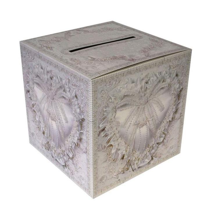 Enveloppendoos met hartjes - Bruiloft versiering, Hobby en Vrije tijd, Feestartikelen, Ophalen of Verzenden