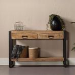 Mangohout Sidetable Britt 120 cm, Verzenden, Nieuw, Overige houtsoorten, Industriële meubels