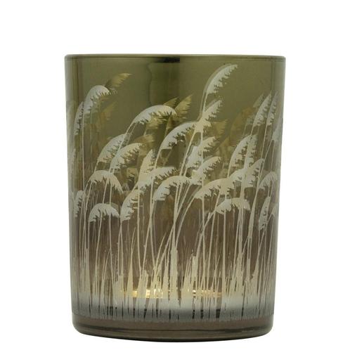 windlicht palmgras goud medium 12cm, Huis en Inrichting, Woonaccessoires | Overige, Verzenden