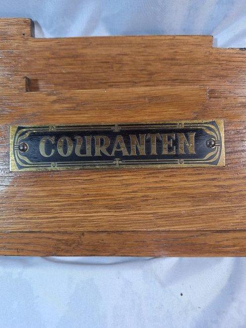 Tijdschriftenhouder - art deco Couranten rek - Eik, Antiek en Kunst, Kunst | Designobjecten