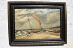 Max Horte (1865-?) - Fischerboote im Hafen, Antiek en Kunst