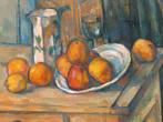 Kunstdruk Paul Cézanne - Bricco, bicchiere e piatto 80x60cm, Nieuw, Verzenden