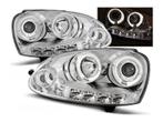 Angel Eyes koplampen Chrome geschikt voor VW Golf 5, Auto-onderdelen, Verlichting, Nieuw, Volkswagen, Verzenden