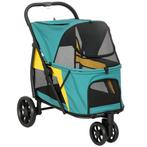 Opvouwbare Hondenwagen Tot 20kg Met Kussen, Netvensters, Rug, Verzenden, Nieuw